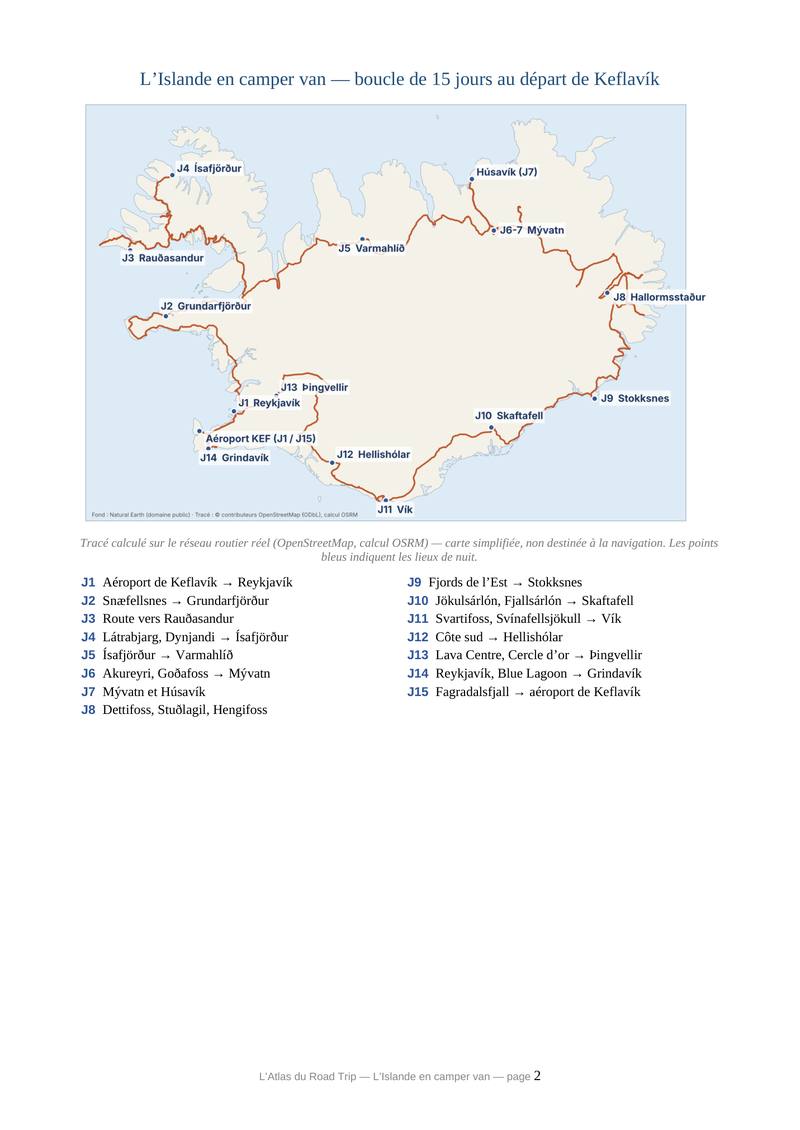Aperçu page 2 — Islande — Boucle de 15 jours en camper van