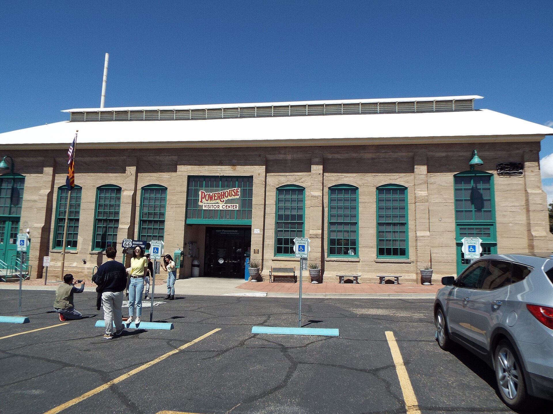 Le Powerhouse de Kingman, ancienne centrale électrique qui abrite le musée de la Route 66 de l'Arizona