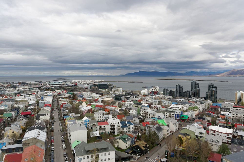 Vue de Reykjavik depuis la tour de Hallgrímskirkja