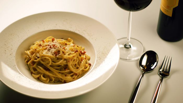 Des spaghetti alla carbonara
