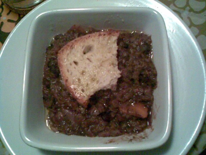 Une assiette de ribollita